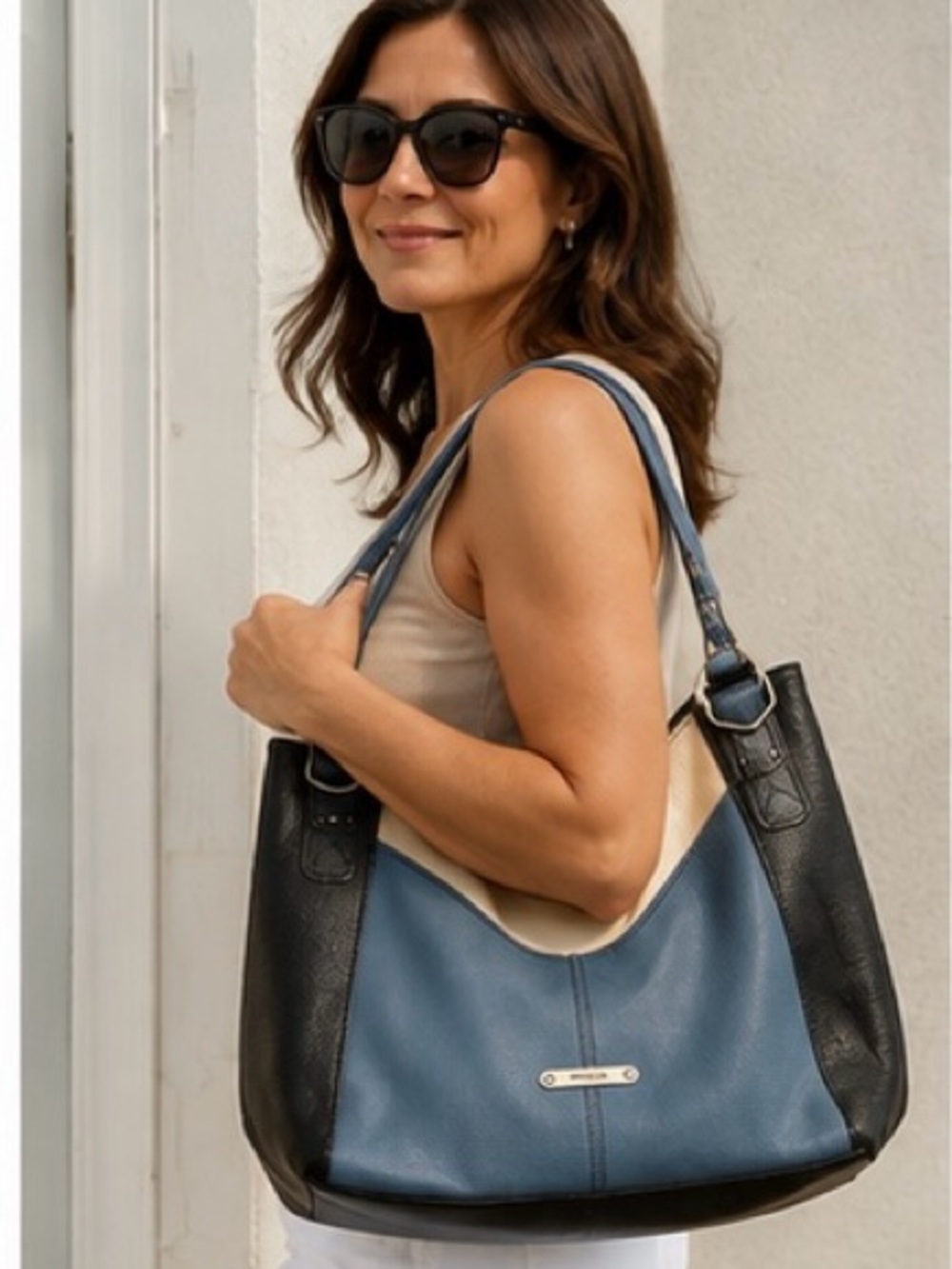 Relic by Fossil Vintage Colorblock Hobo Shoulder Bag